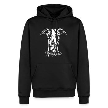 WHIPPET Windhund Windhunde Hunde Hund Wilsigns - Männer Premium Bio Hoodie - Schwarz - Vorne - Nico (187cm)
