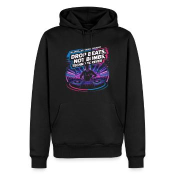 Techno Tanz in den Mai Dortmund - Sweat à capuche Premium bio Homme - noir - Devant - Nico (187cm)