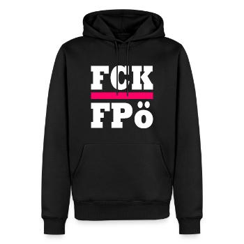 rect5032 - Männer Premium Bio Hoodie - Schwarz - Vorne - Nico (187cm)
