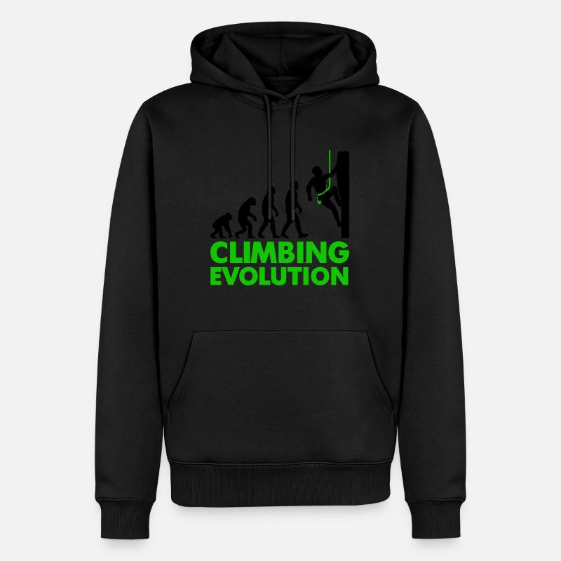 Climbing Evolution Klettern - Männer Premium Bio Hoodie - undefined