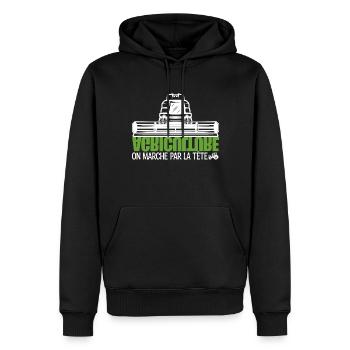 French farmers, farmer, agriculture. - Men’s Premium Organic Hoodie - black - Front - Nico (187cm)