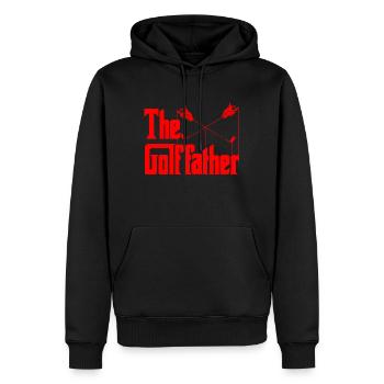 Le produit Golf Father Funny Golfer Cadeau pour papa - Sweat à capuche Premium bio Homme - noir - Devant - Nico (187cm)