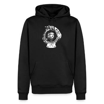 Wahrsagerin Weissagung - Männer Premium Bio Hoodie - Schwarz - Vorne - Nico (187cm)