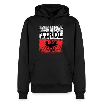 Tirol Adler Vintage Retro Look - Männer Premium Bio Hoodie - Schwarz - Vorne - Nico (187cm)
