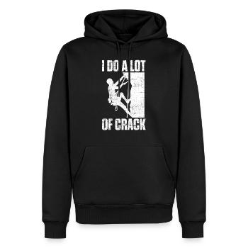 Je fais beaucoup de crack - Sweat à capuche Premium bio Homme - noir - Devant - Nico (187cm)