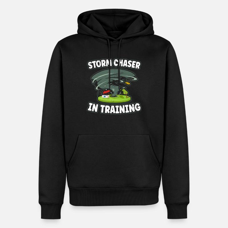 Sturmjagd Sturmjäger im Training - Männer Premium Bio Hoodie - Schwarz
