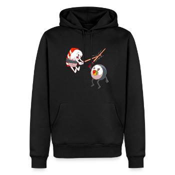Lustiger Sushi Kampf Sushi Lover Kawaii Fechten - Männer Premium Bio Hoodie - Schwarz - Vorne - Nico (187cm)