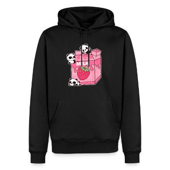 Anime Milch Shake Milkshake Panda Kawaii - Männer Premium Bio Hoodie - Schwarz - Vorne - Nico (187cm)