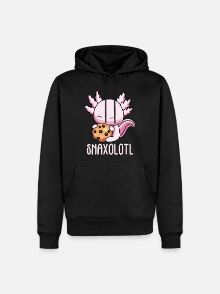 Cookie Axolotl Keks Axolotl - Männer Premium Bio Hoodie - Schwarz