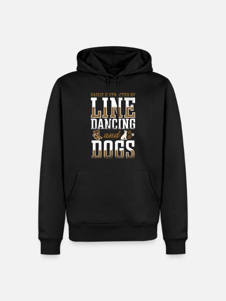 Line Dancing Linedance Line Dance - Men’s Premium Organic Hoodie - black