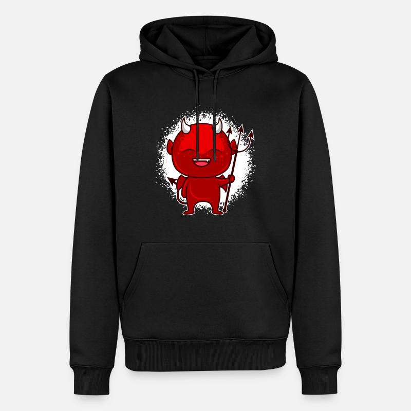 Petit Diable Satan Antéchrist - Sweat à capuche Premium bio Homme - noir