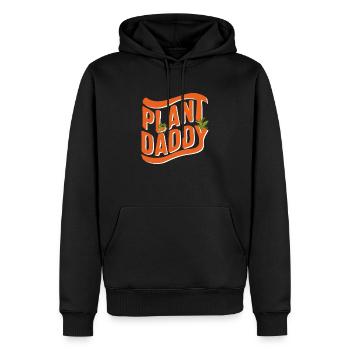 Plant Daddy Shirt, Plant Lover Dad Geschenk, - Männer Premium Bio Hoodie - Schwarz - Vorne - Nico (187cm)