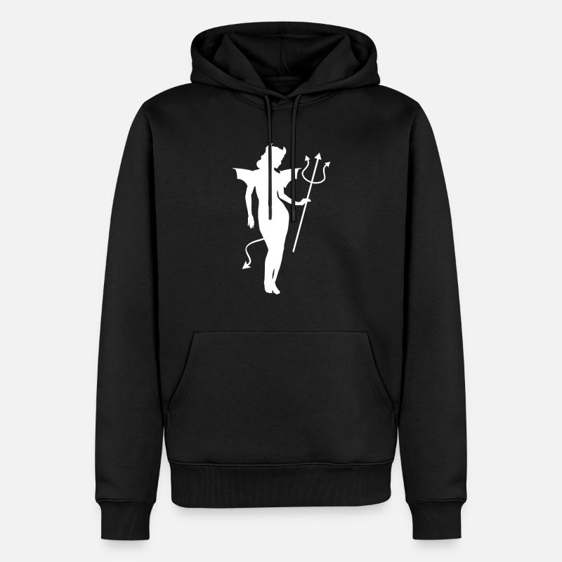 Angel Devil Satan Devil Devil - Men’s Premium Organic Hoodie - black