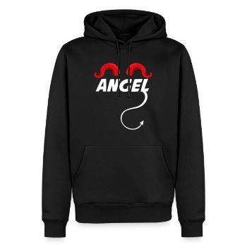 Angel Devil Angel Devil - Men’s Premium Organic Hoodie - black - Front - Nico (187cm)
