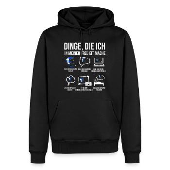 Griechenland Spruch Heimatland Urlaub Grieche - Männer Premium Bio Hoodie - Schwarz - Vorne - Nico (187cm)