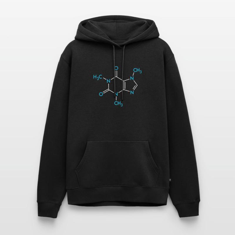 Formule de café Chimie Nerd Formule structurelle Sweat à capuche Premium bio Homme