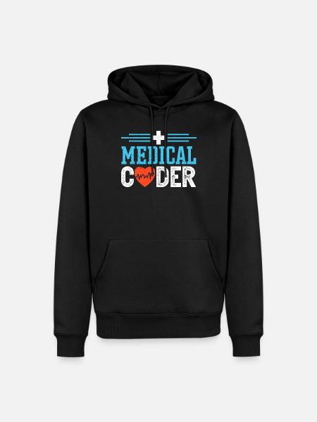ICD Medical Coding Medical Coder - Men’s Premium Organic Hoodie - black