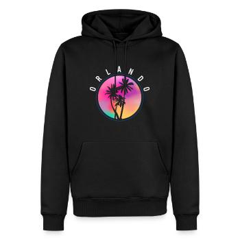 Orlando Florida Shirt, Florida State Gift, - Men’s Premium Organic Hoodie - black - Front - Nico (187cm)