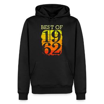 Best of 1962 Geburtstag 60 Jahre 60. Geburtstag - Männer Premium Bio Hoodie - Schwarz - Vorne - Nico (187cm)