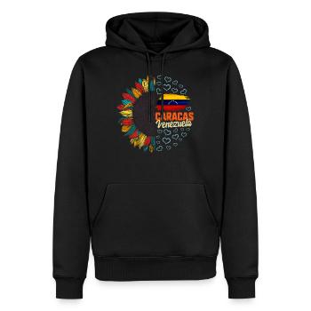 Caracas Venezuela Shirt, Hauptstadt von Venezuela, - Männer Premium Bio Hoodie - Schwarz - Vorne - Nico (187cm)