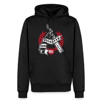 Oi Skinhead Shirt Punk Rock Skinhead Girl - Männer Premium Bio Hoodie - Schwarz - Vorne - Nico (187cm)