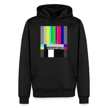 SENDESCHLUSS, TV SMPTE Farben Testmuster Kein - Männer Premium Bio Hoodie - Schwarz - Vorne - Nico (187cm)