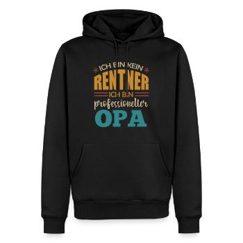Kein Rentner 2022 Rente Ruhestand Opa - Männer Premium Bio Hoodie - Schwarz - Vorne - Nico (187cm)
