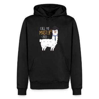 Master's Degree 2022 Call me Master - Men’s Premium Organic Hoodie - black - Front - Nico (187cm)