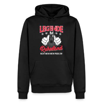 Pensionär im Ruhestand Rente 2022 - Männer Premium Bio Hoodie - Schwarz - Vorne - Nico (187cm)