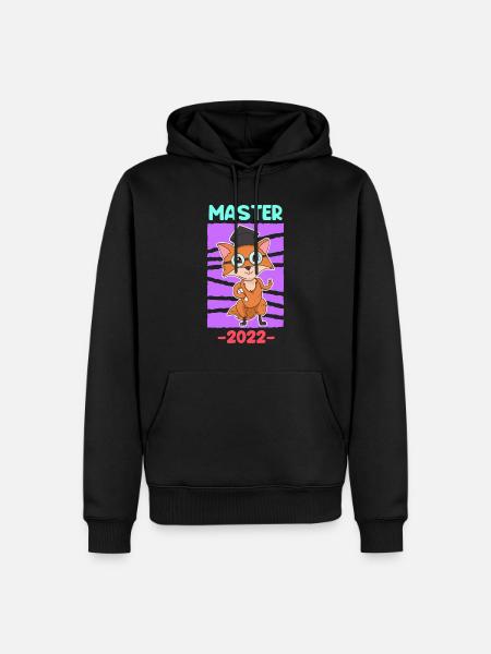 Master's Degree 2022 Master - Men’s Premium Organic Hoodie - black