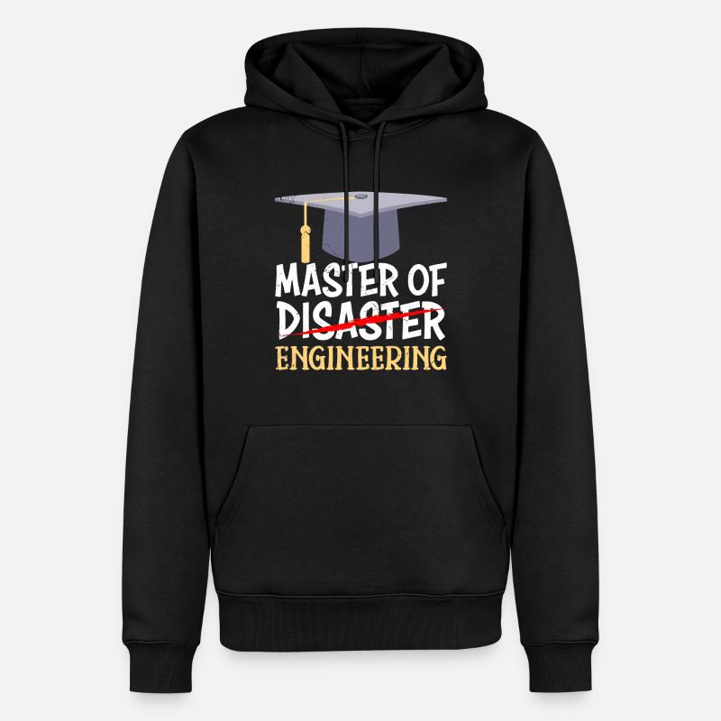 Master 2022 Master en ingénierie - Sweat à capuche Premium bio Homme - noir