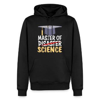 Master of Science Master of Disaster Master - Sweat à capuche Premium bio Homme - noir - Devant - Nico (187cm)