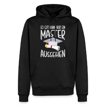 Nur ein Master kann so gut aussehen Master - Männer Premium Bio Hoodie - Schwarz - Vorne - Nico (187cm)