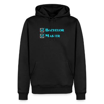 Master 2022 Master Abschluss - Männer Premium Bio Hoodie - Schwarz - Vorne - Nico (187cm)