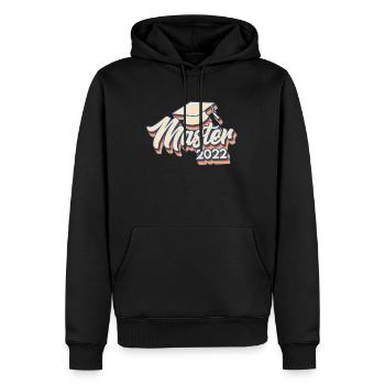 Master 2022 Master Abschluss 2022 - Männer Premium Bio Hoodie - Schwarz - Vorne - Nico (187cm)