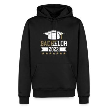Bachelor 2022 Bachelorabschluss Bachelor - Männer Premium Bio Hoodie - Schwarz - Vorne - Nico (187cm)