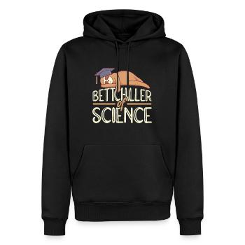 Bettchiller of Science Bachelor 2022 - Sweat à capuche Premium bio Homme - noir - Devant - Nico (187cm)