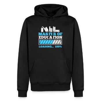 Master of Education Master Abschluss 2022 - Männer Premium Bio Hoodie - Schwarz - Vorne - Nico (187cm)