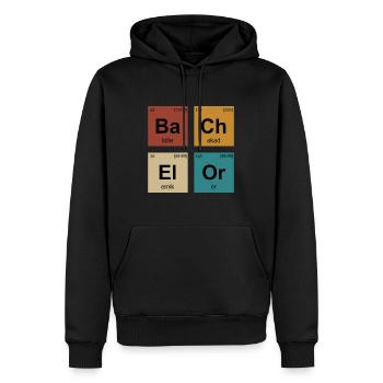 Baccalauréat Baccalauréat ès sciences Baccalauréat - Sweat à capuche Premium bio Homme - noir - Devant - Nico (187cm)
