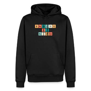 Baccalauréat ès sciences 2022 Baccalauréat - Sweat à capuche Premium bio Homme - noir - Devant - Nico (187cm)