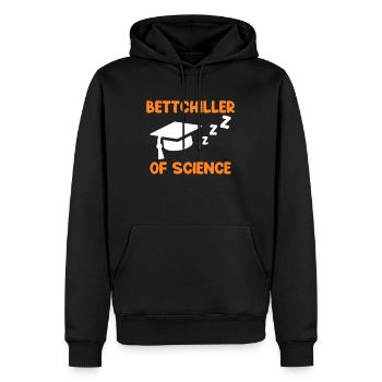 Bachelor Abschluss Bachelor of Science Bettchiller - Männer Premium Bio Hoodie - Schwarz - Vorne - Nico (187cm)