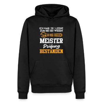 Meister Meisterprüfung Kfz Meister - Männer Premium Bio Hoodie - Schwarz - Vorne - Nico (187cm)
