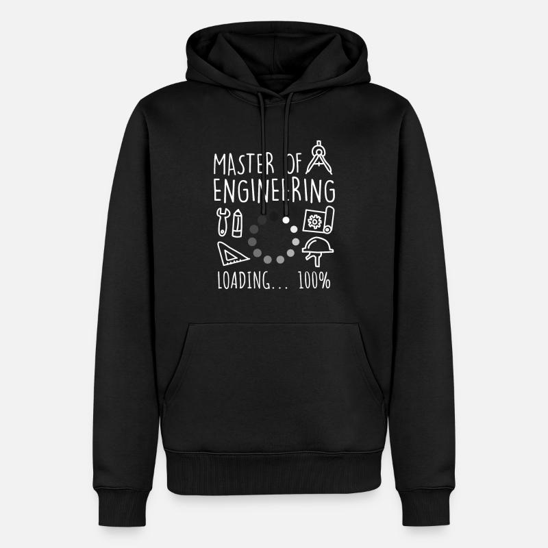 Master of Engineering Master Abschluss - Männer Premium Bio Hoodie - Schwarz