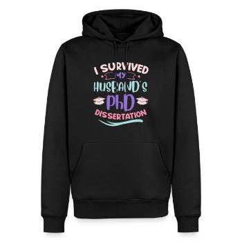 Docteur 2022 Thèse de doctorat du mari Mari - Sweat à capuche Premium bio Homme - noir - Devant - Nico (187cm)