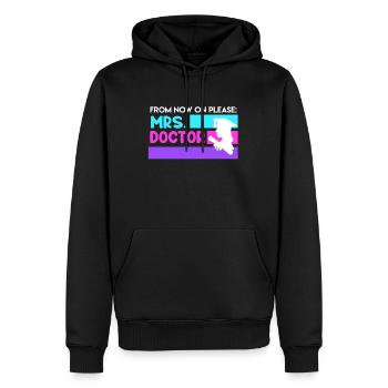 Frau Doktor 2022 Doktortitel - Männer Premium Bio Hoodie - Schwarz - Vorne - Nico (187cm)