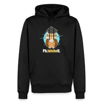 Disputation Doctor 2022 Doctorat - Sweat à capuche Premium bio Homme - noir - Devant - Nico (187cm)