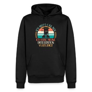 Promotion 2022 Doktor - Männer Premium Bio Hoodie - Schwarz - Vorne - Nico (187cm)