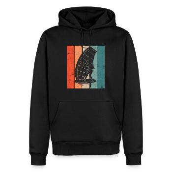 Wing Foil Wingsurf Wing Surfer - Männer Premium Bio Hoodie - Schwarz - Vorne - Nico (187cm)