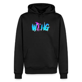 Wing Foiling Wing Surf Wing Foil Wingfoil - Männer Premium Bio Hoodie - Schwarz - Vorne - Nico (187cm)