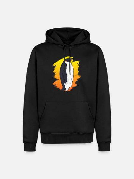 Penguin King Penguin - Men’s Premium Organic Hoodie - black